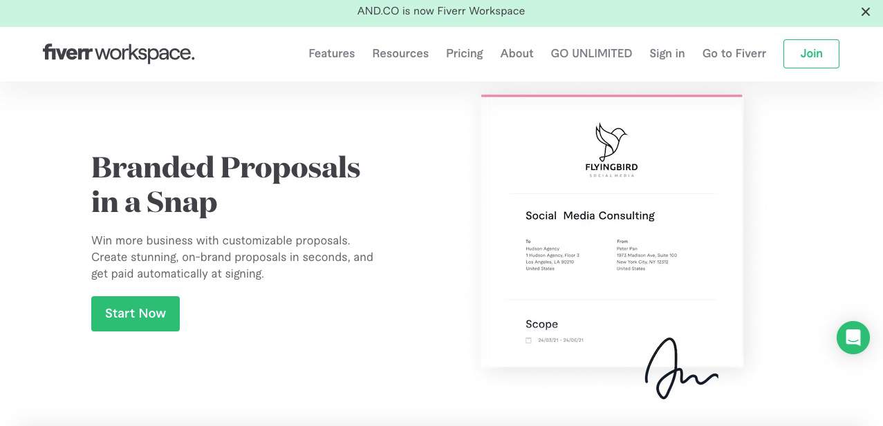 Fiverr workspace A screenshot of Fiverr Workspace website