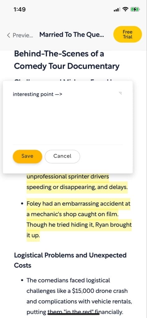Shortform highlight and note taking Shortform highlight and note taking