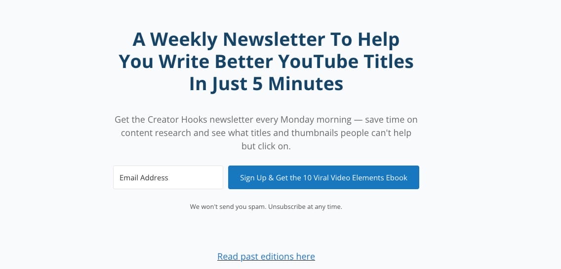 creator hooks competitor analysis tools Creator Hooks newsletter