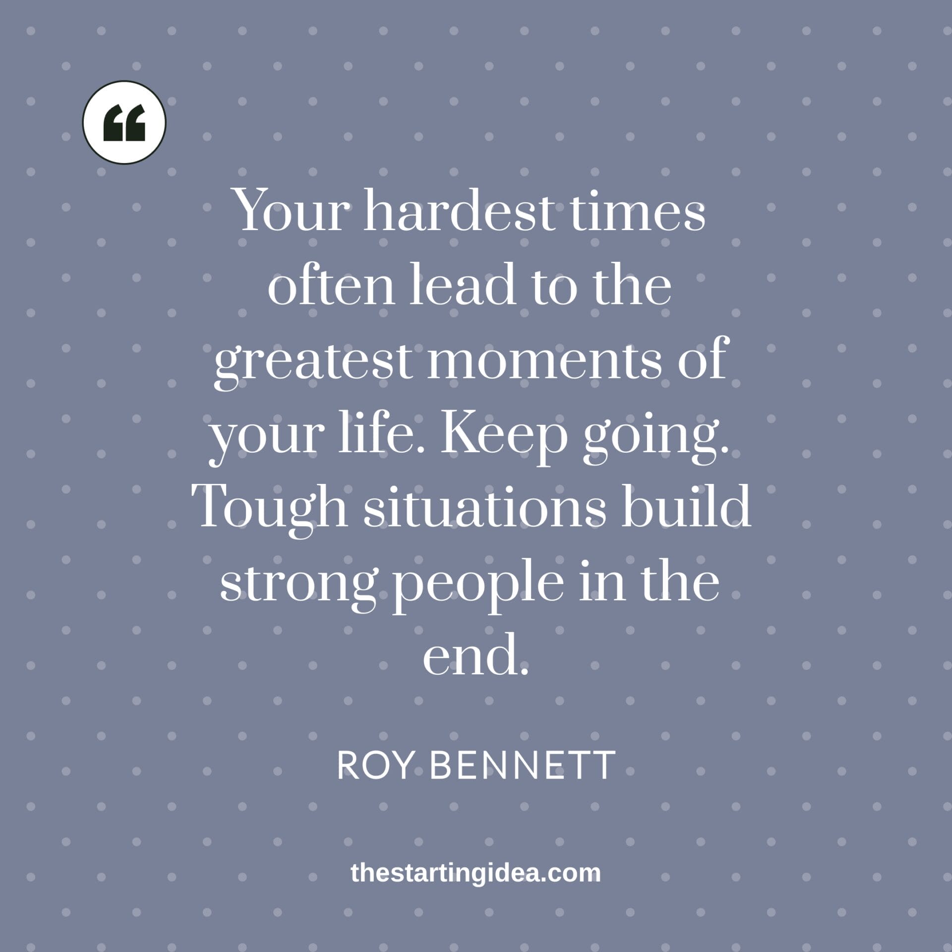Ruy Bennett quote comeback quote by Roy Bennett in image format