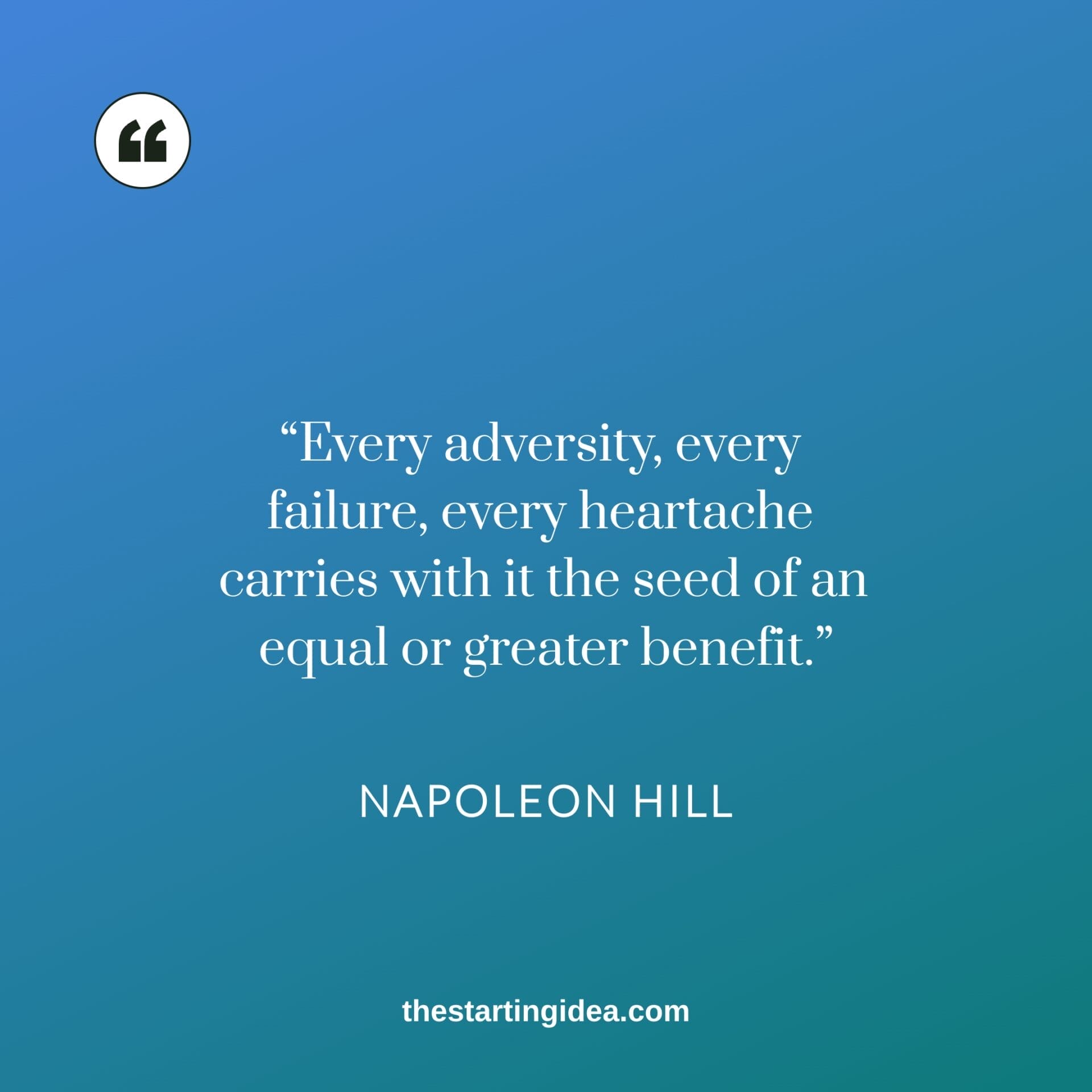 comeback quote - Napoleon Hill Comeback quote by Napoleon Hill