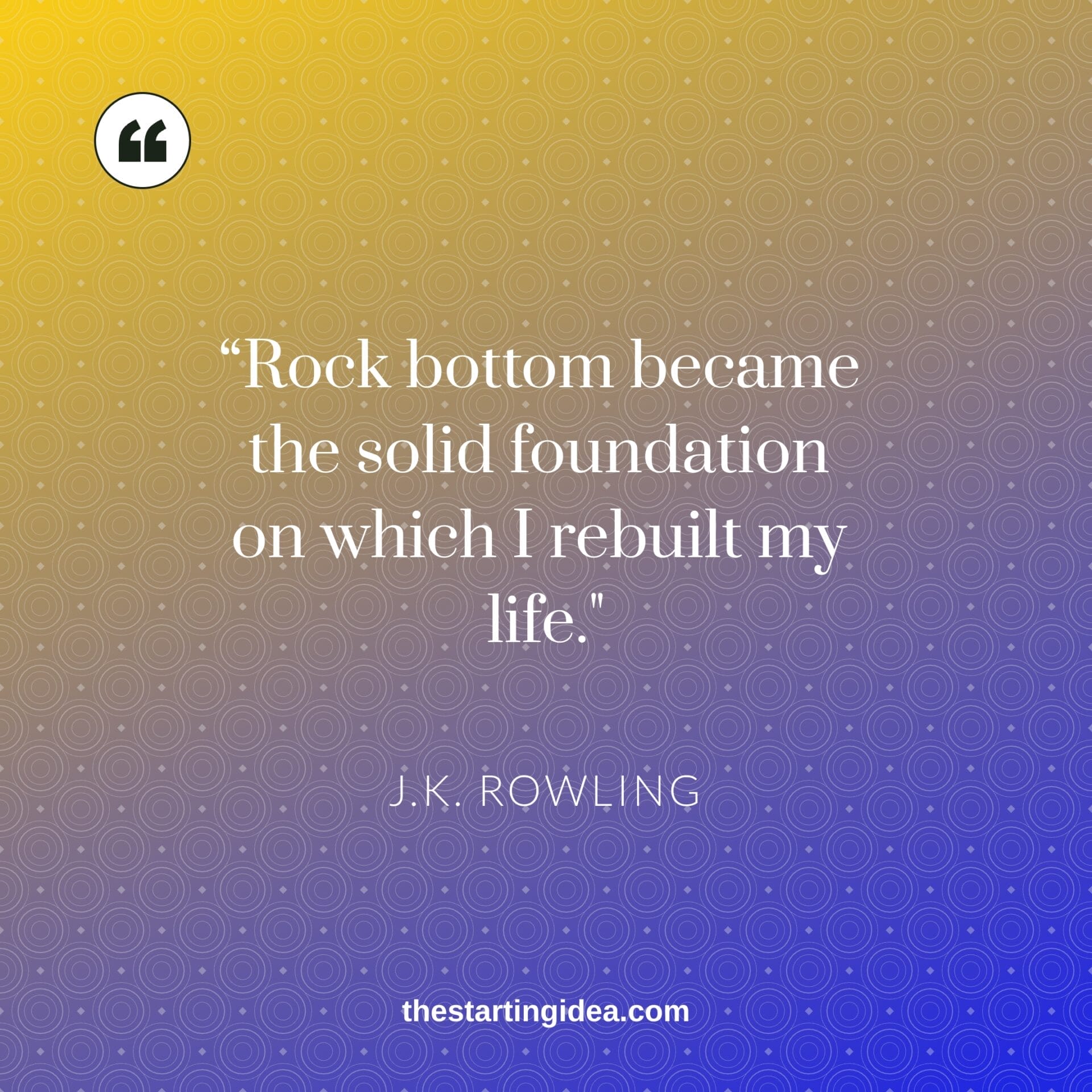 comeback quote by J.K. Rowling Comeback quote from J.K. Rowling in image format