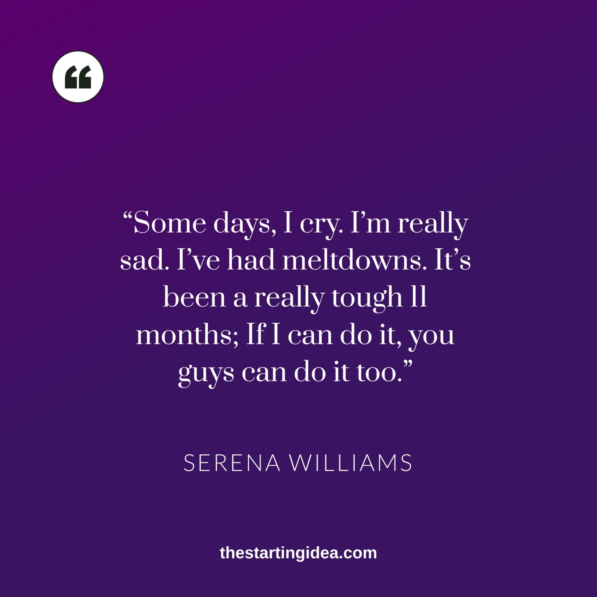 comeback quote - Serena Williams Comeback quote by Serena Williams